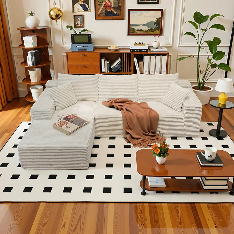 105" L‑Shaped Sofa – Fully Assembled, Ready for Instant Use