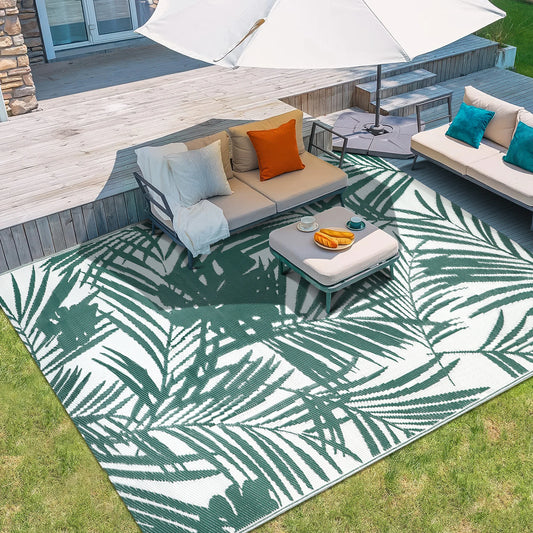 Outdoor Rug, Waterproof, Reversible