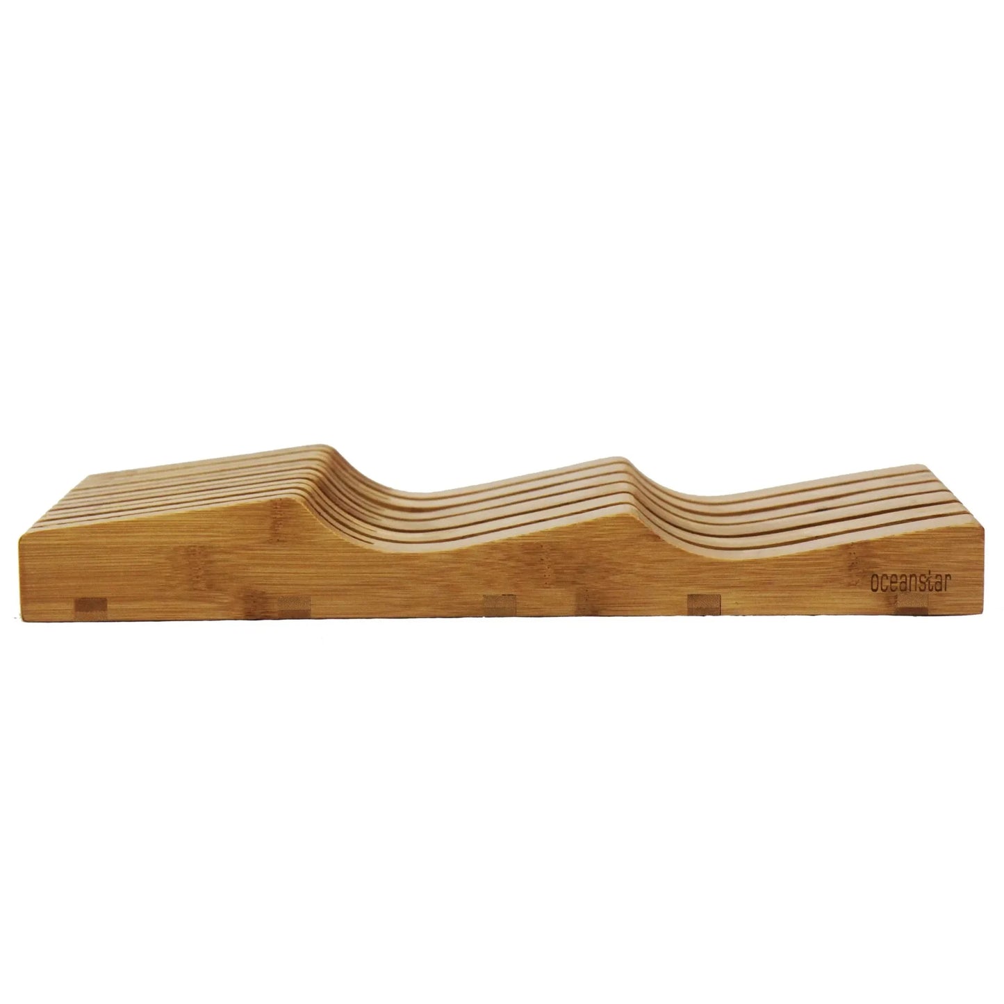 In-Drawer Bamboo Knife Organizer, Easy Maintenance, Lightweight