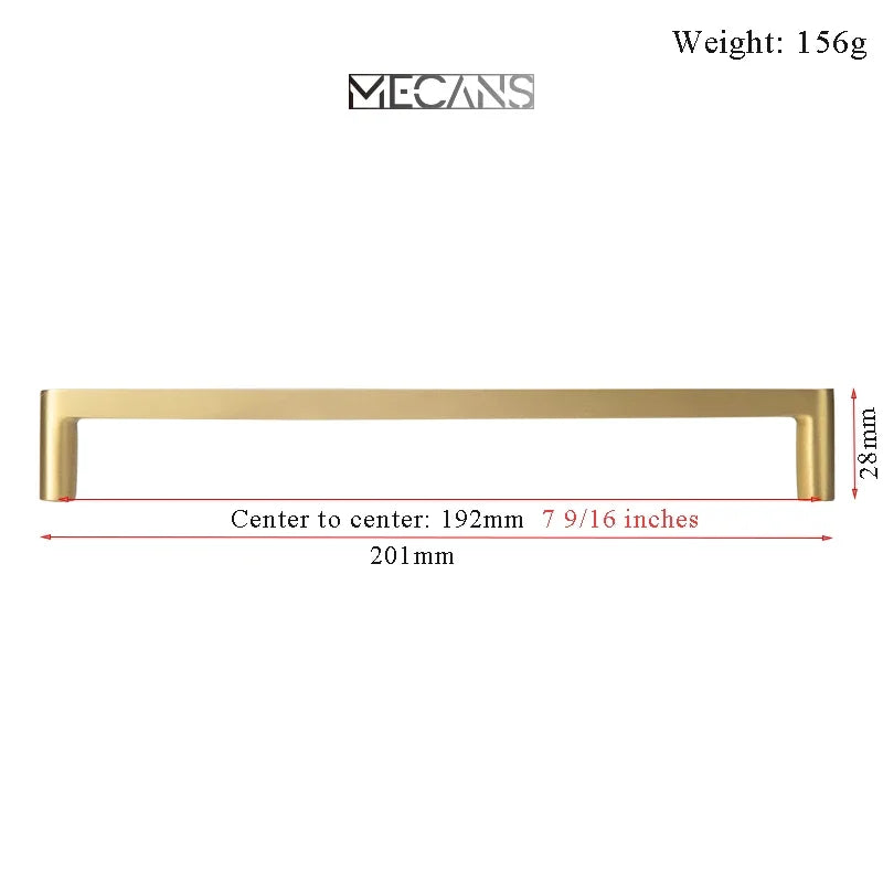 Solid Brass Cabinet Handle Drawer Pulls