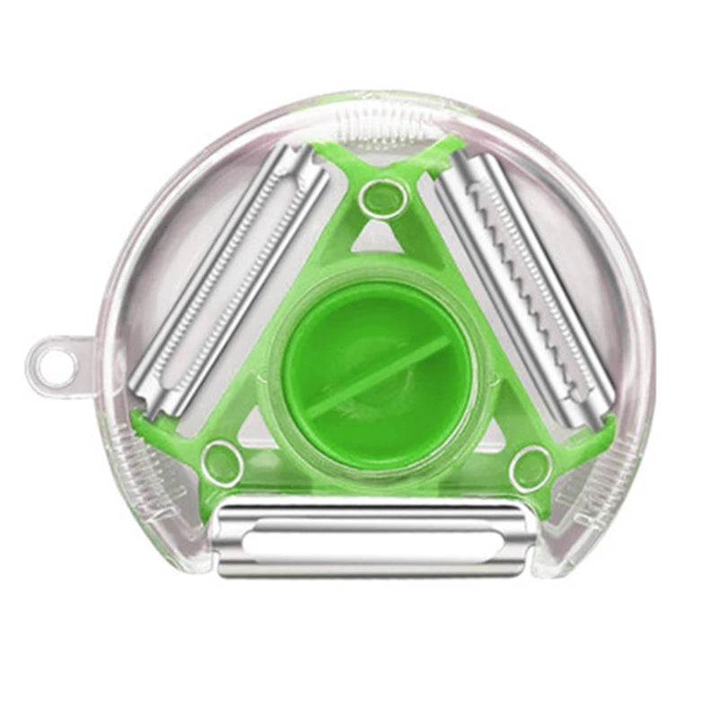 3‑in‑1 Julienne Peeler & Slicer – Multi‑Blade Vegetable Peeler for Easy Prep