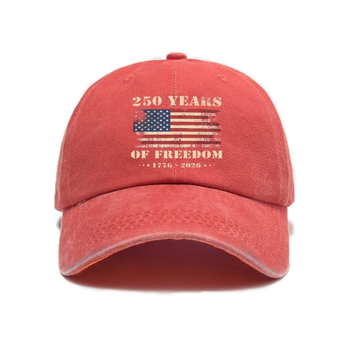 USA 250th Anniversary Cap Washed Print - Unisex Adjustable