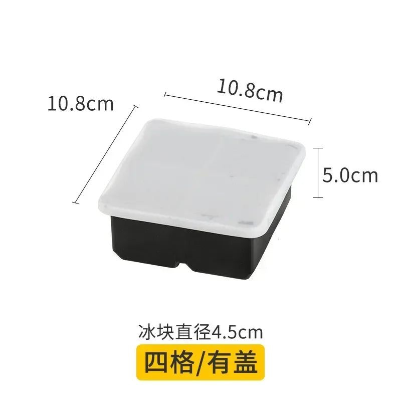 Ice Cube & Ice Sphere Set – Silicone Large‑Cube Tray + 3D Sphere Molds for Whiskey & Cocktails
