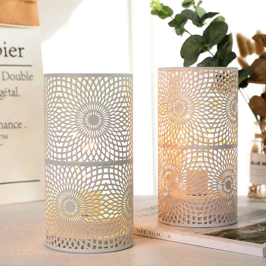 Nordic‑Style Cylinder Candle Holders – Modern Metal Accents for Cozy Home Decor (Set of 2)