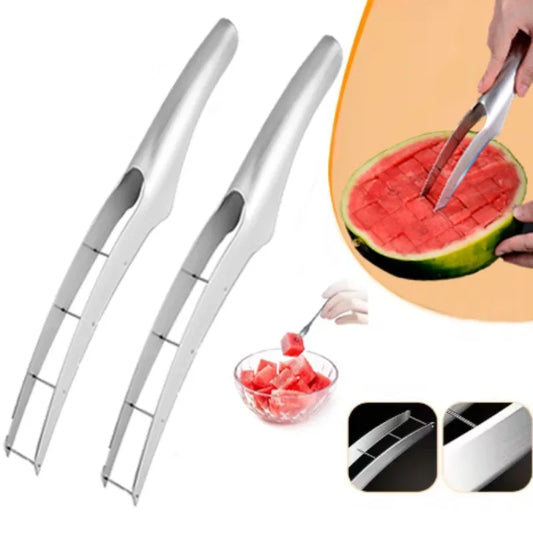 Stainless Steel Watermelon Chopper – Durable Fruit Cutter for Easy Serving at Parties & Family Gatherings