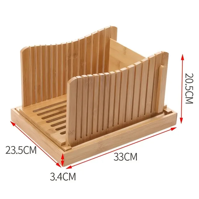 Foldable Bread Slicer – Adjustable Cutting Guide for Even, Consistent Slices