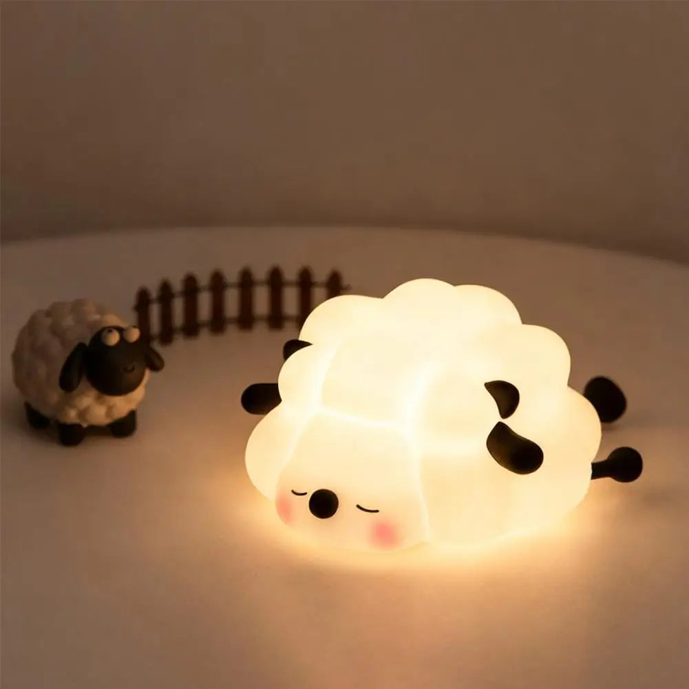 Silicone Rabbit Night Lamp, Dimmable With Touch Sensor