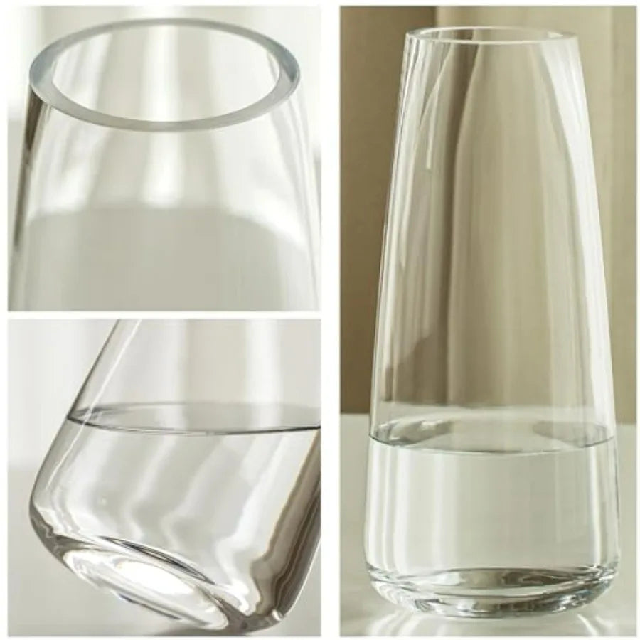 Elegant Modern Glass Vase for Tabletop Decor