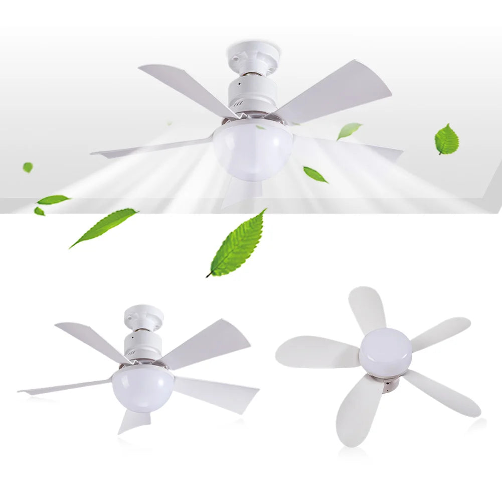 Ceiling Fans Lamp with Remote Control, Decorative Ceiling Fanlight, 3 Speeds, Adjustable Chandelier Fan Lamp