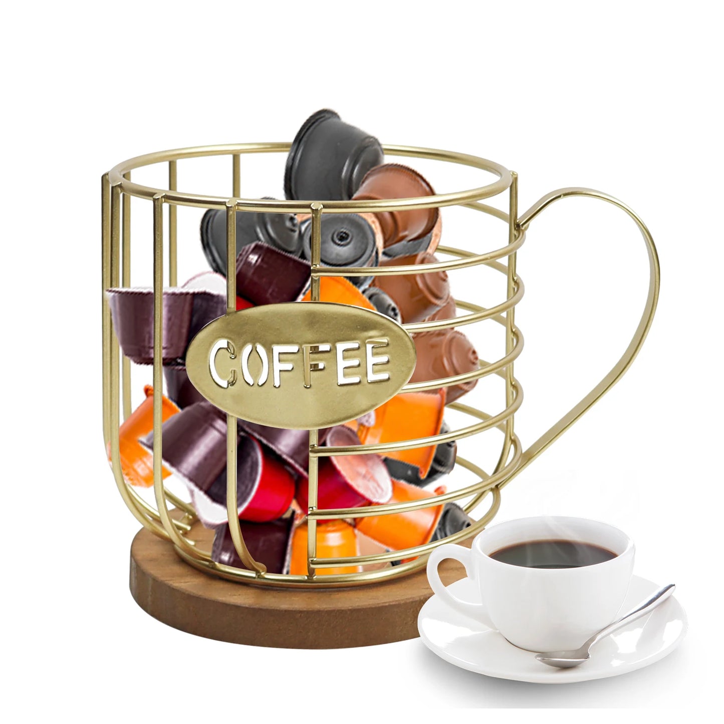 Coffee Pod Holder for K Cups, Mug Shape