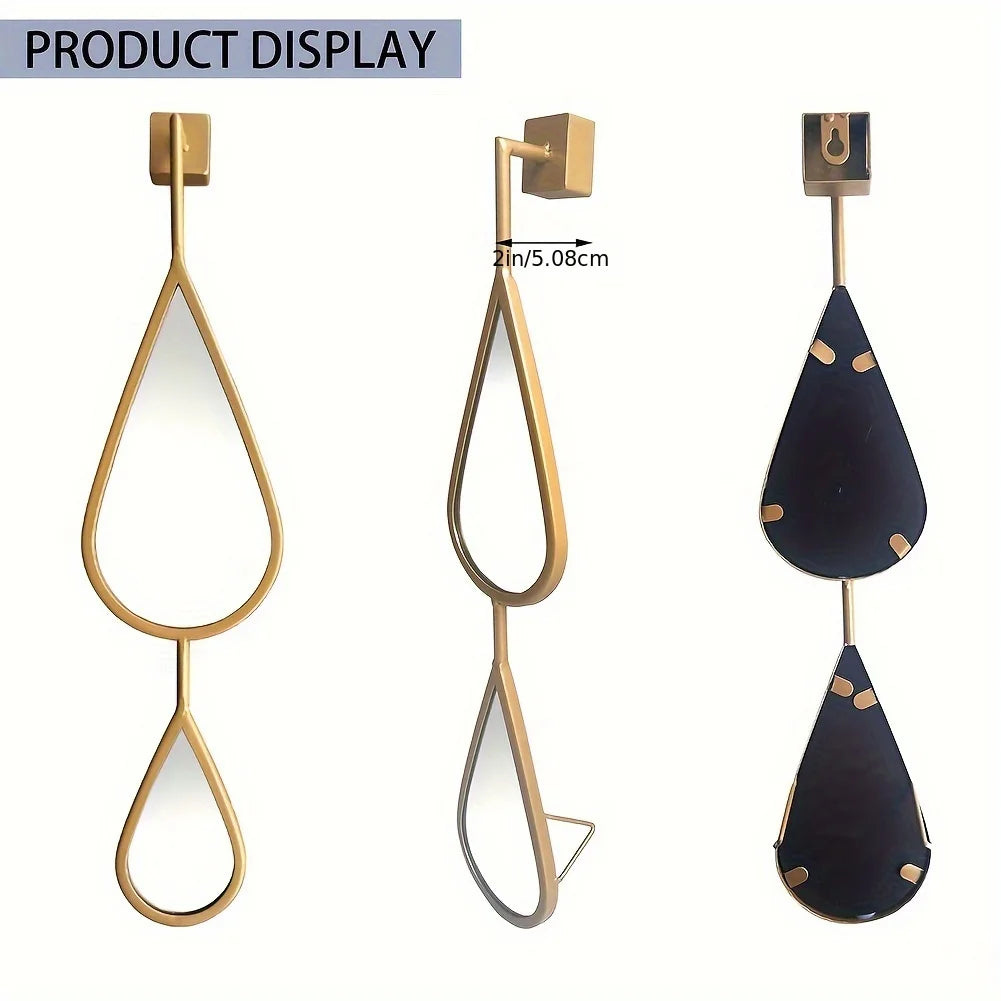 5-Pack Wall Mirror Set -Tear Drop Shape