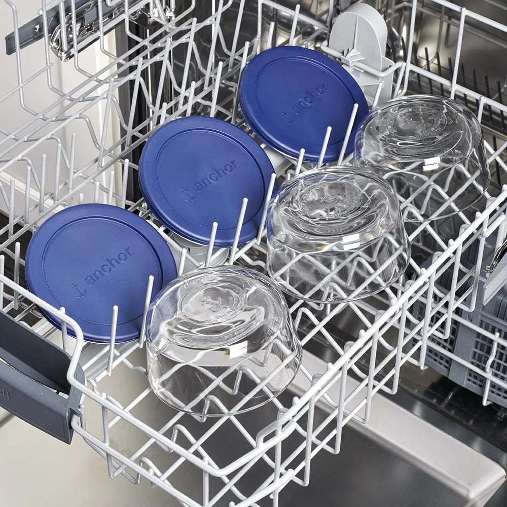 Glass Storage Containers Set of 3 BPA-Free, Microwave Safe,  Dishwasher Safe, Stackable