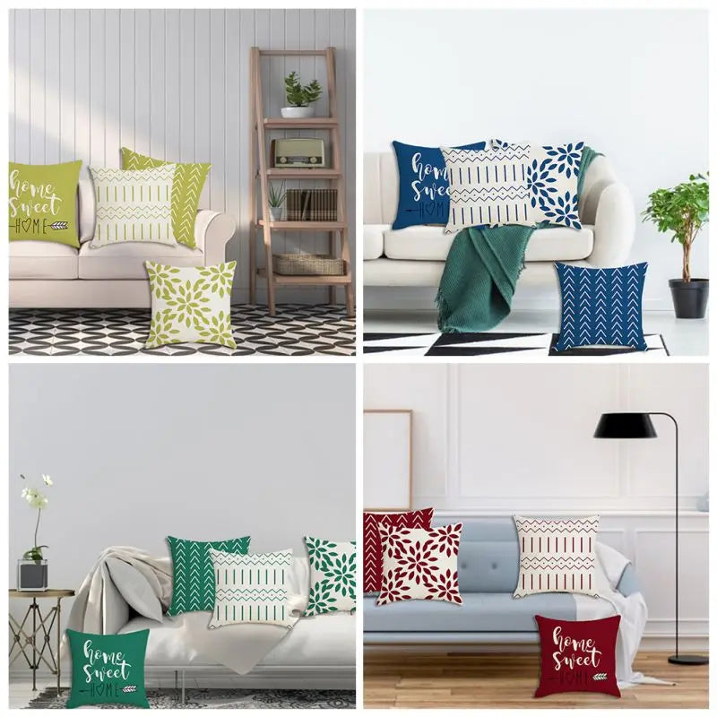 4‑Pack Throw Pillow Covers – 18×18" Solid Decorative Cushion Cases (Multiple Colors)