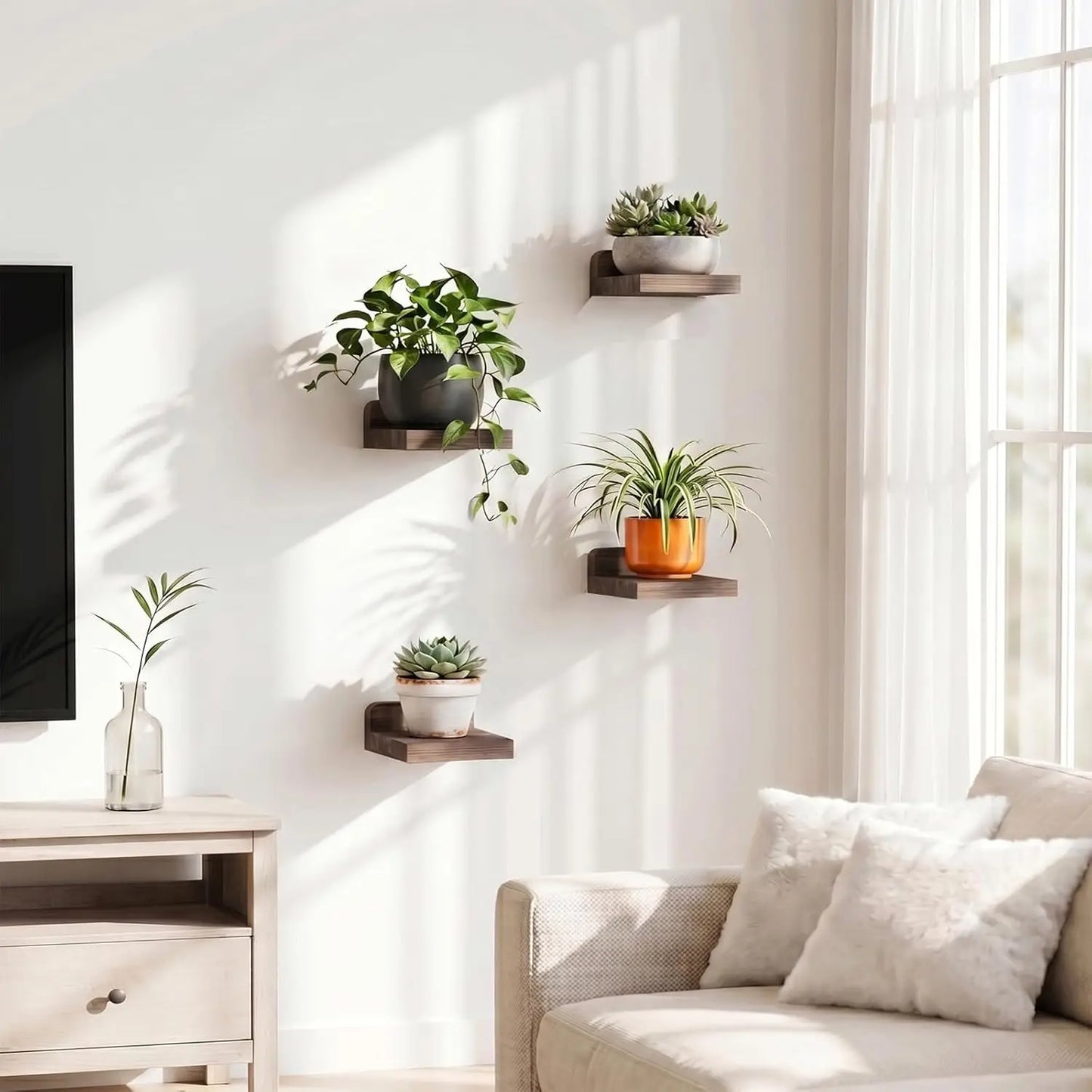 Floating Shelves, 5x5 inch- Set of 4
