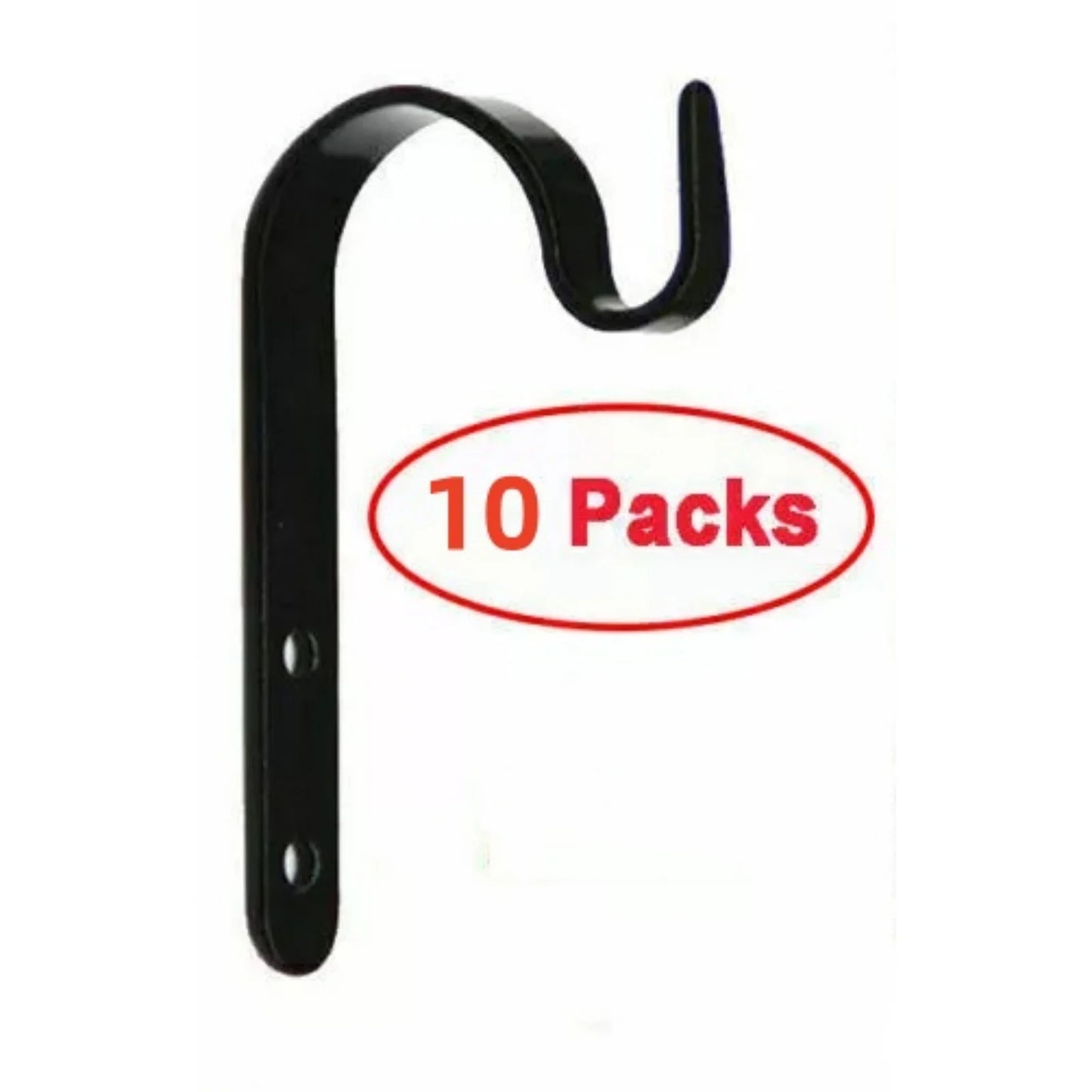 10Pcs Metal Multipurpose wall Hook -Mounted Heavy Duty Bracket for Hanging Plants, Lanterns, Bird Feeders and Wind Chimes