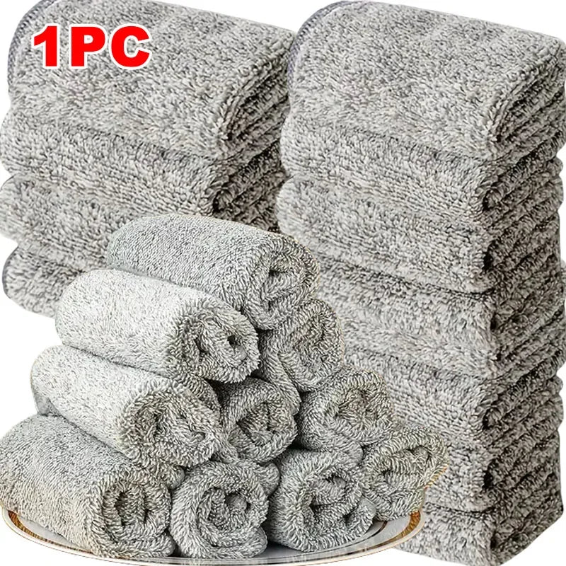 Microfiber Cleaning Cloths, Absorbent, Stain-removing, Reusable