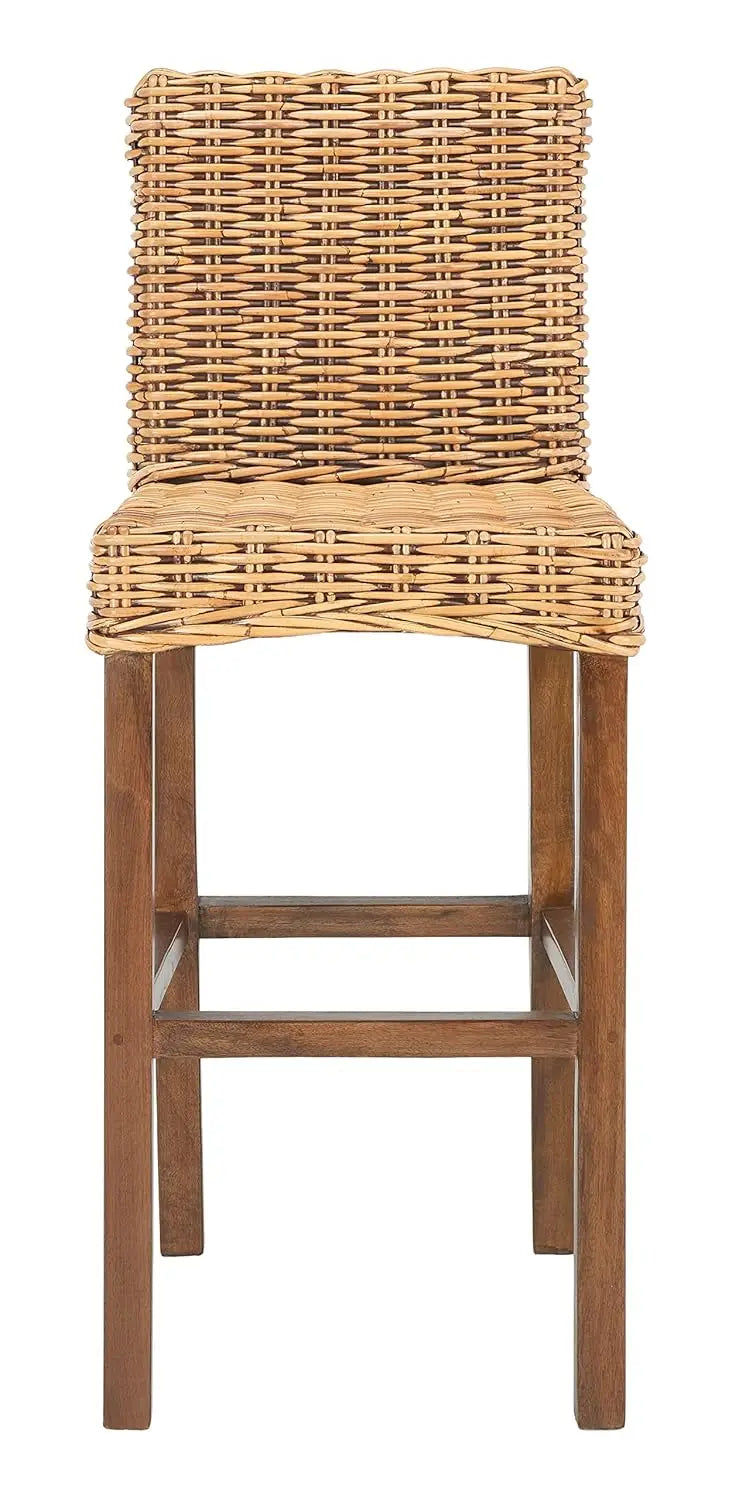 Honey Brown Wash Rattan 30-inch Bar Stool