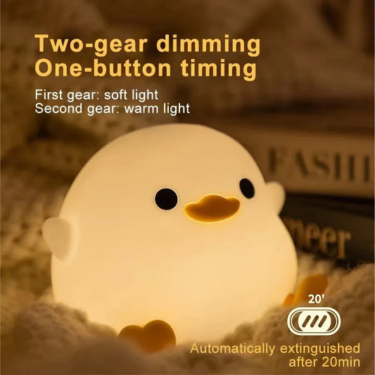 Rechargeable Animal Night Light, LED Touch Sensor with Timer USB