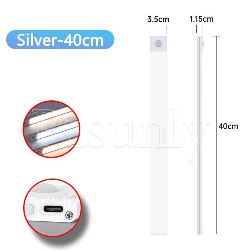LED Motion Sensor Bar Light for Kitchen, Closet