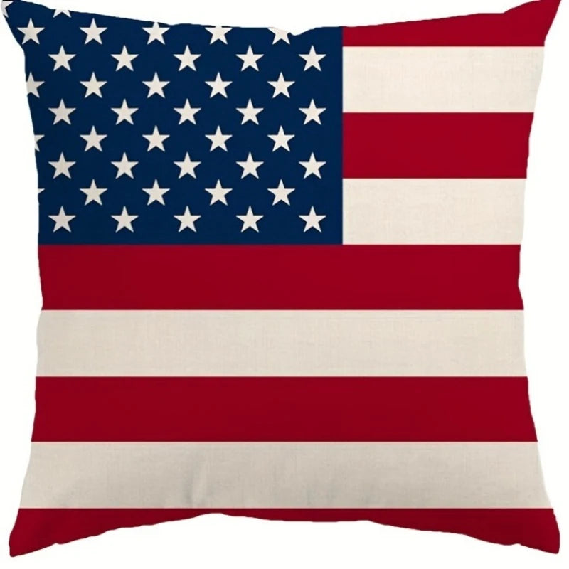 Independence Day American Flag Pillow Covers – Festive Patriotic Home Décor