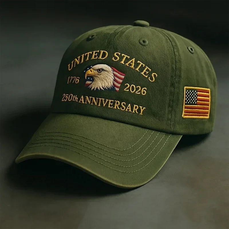 2025 New US 250th Anniversary Baseball Cap Outdoor Hat for Men Women