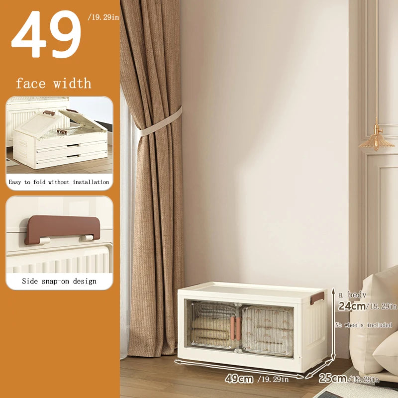 Extra-Large Foldable Storage Cabinet Multi-Layer No Installation Required