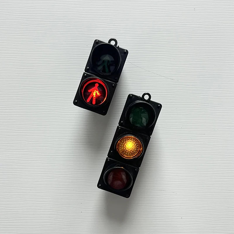New Traffic Light Magnetic Refrigerator Stickers Traffic Toy Pedestrian Light Creative Magnetic Decoration Accessories  magnets