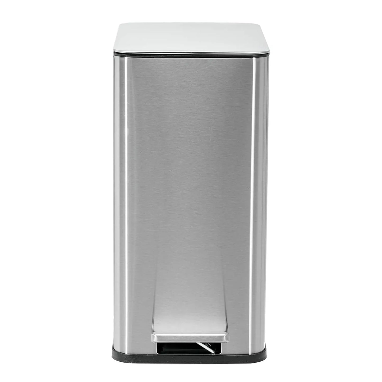 Anti-Slip Trash Can with Liner Lock System - Stainless Steel Bathroom Bin, Soft Close Lid & Fingerprint Proof
