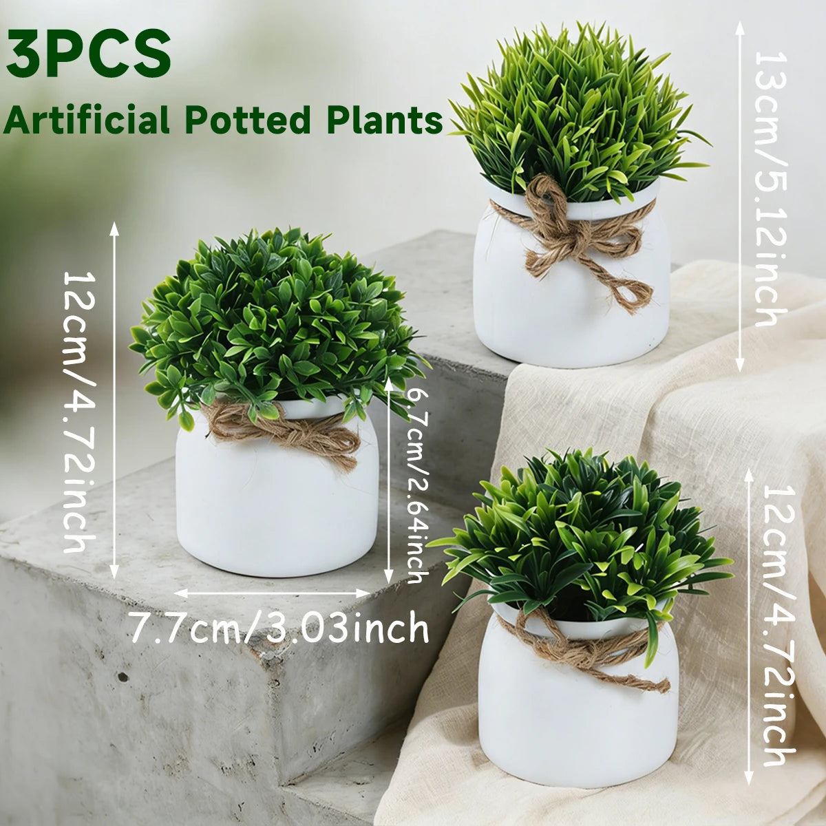 Faux Potted Plants for Tabletop & Events