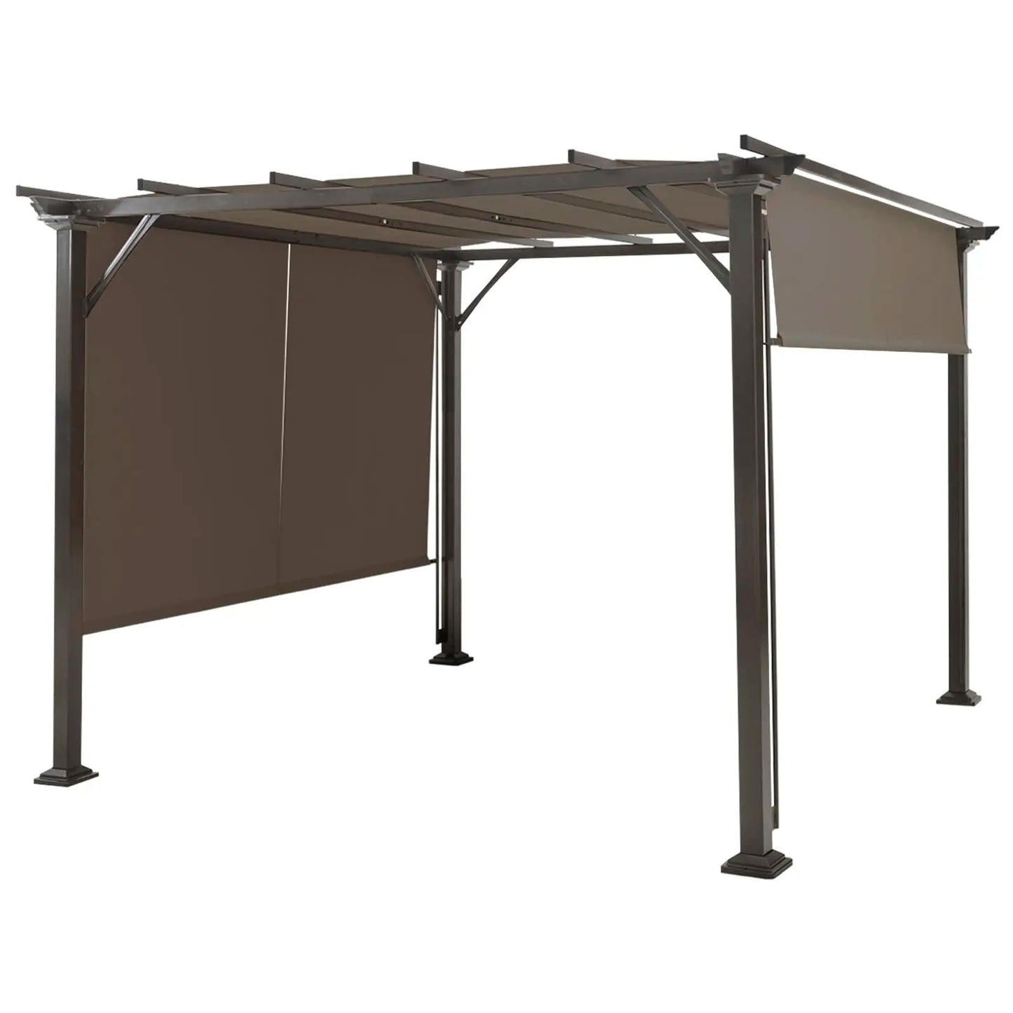 2 Pieces 16x4 Ft Universal Canopy Cover, Outdoor Pergola Roof Top Cover With Heavy Duty Polyester, Waterproof