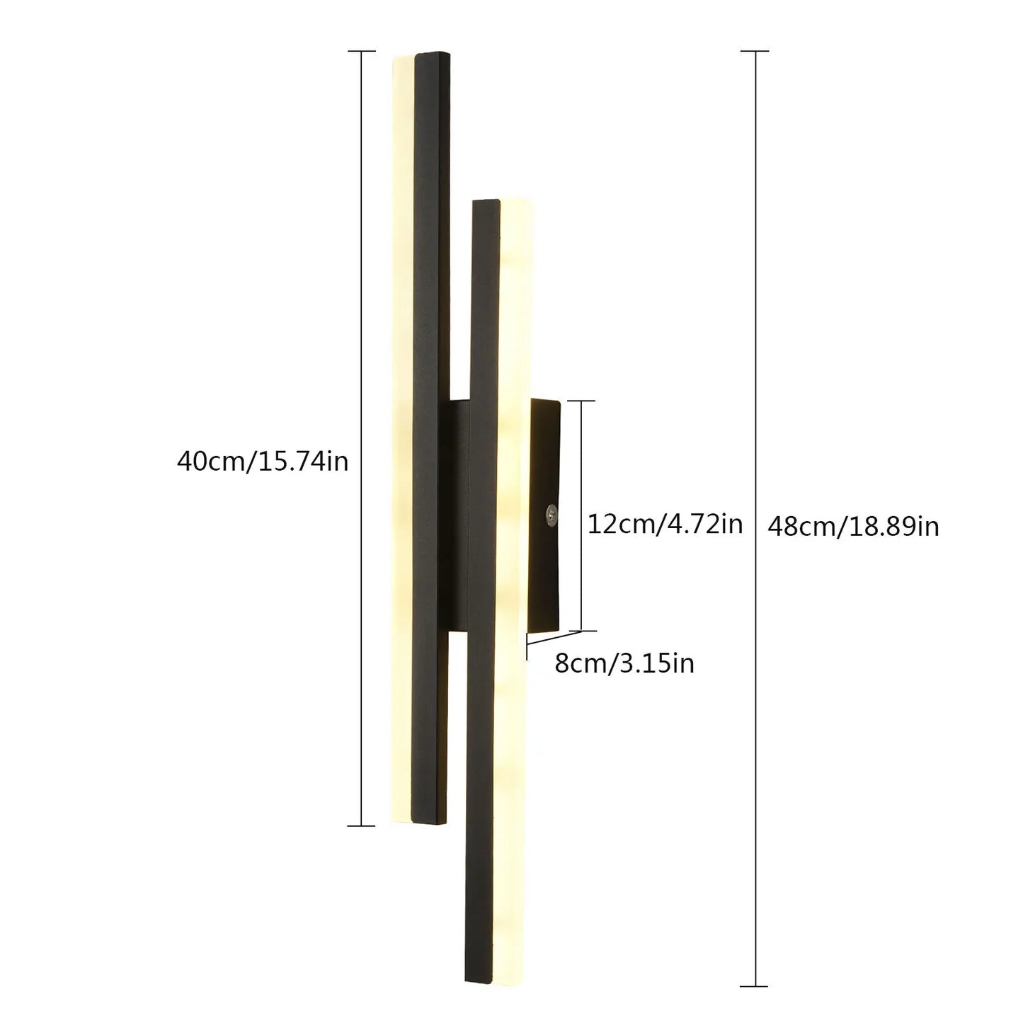 LED Wall Sconce with Adjustable Color Temperature, Ideal for Living Room & Bedroom Lighting