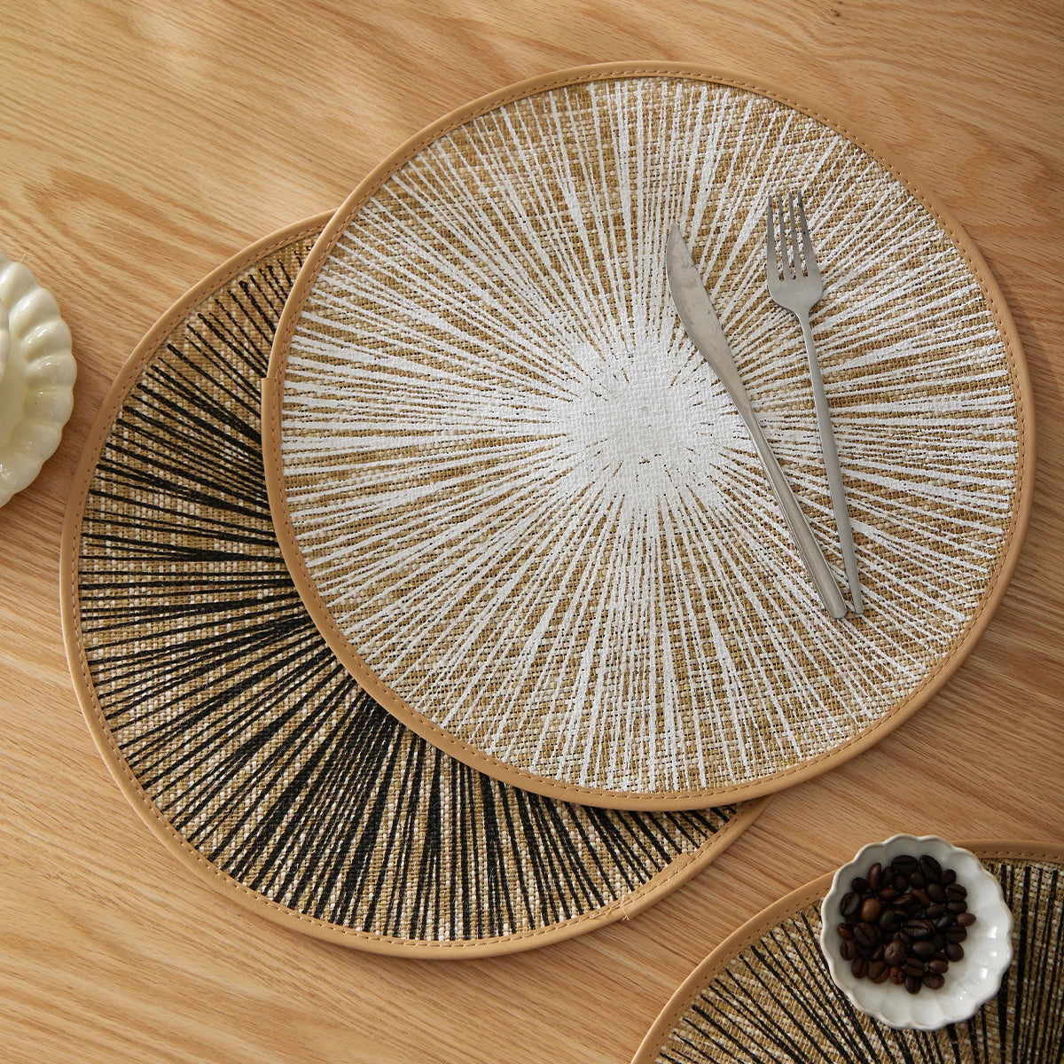 Round Macrame Placemats - 15 Inches