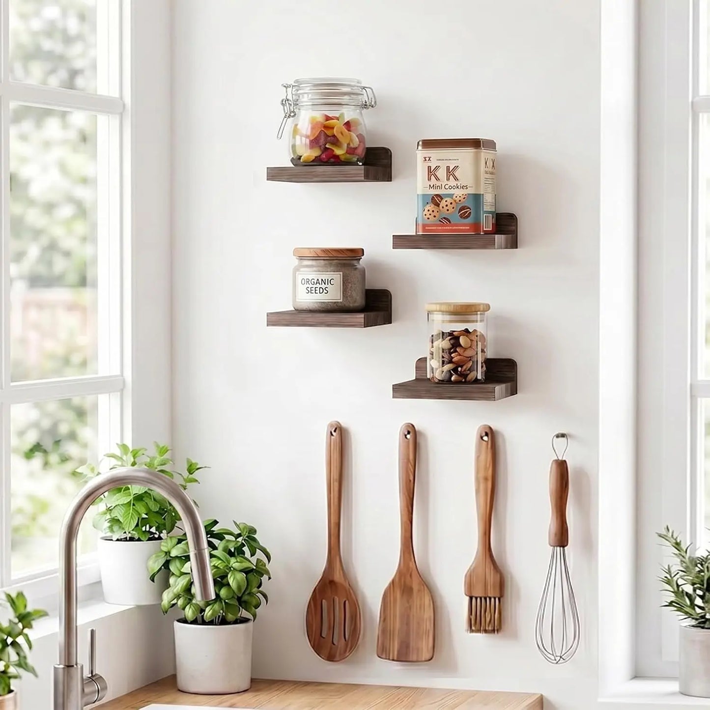Floating Shelves, 5x5 inch- Set of 4