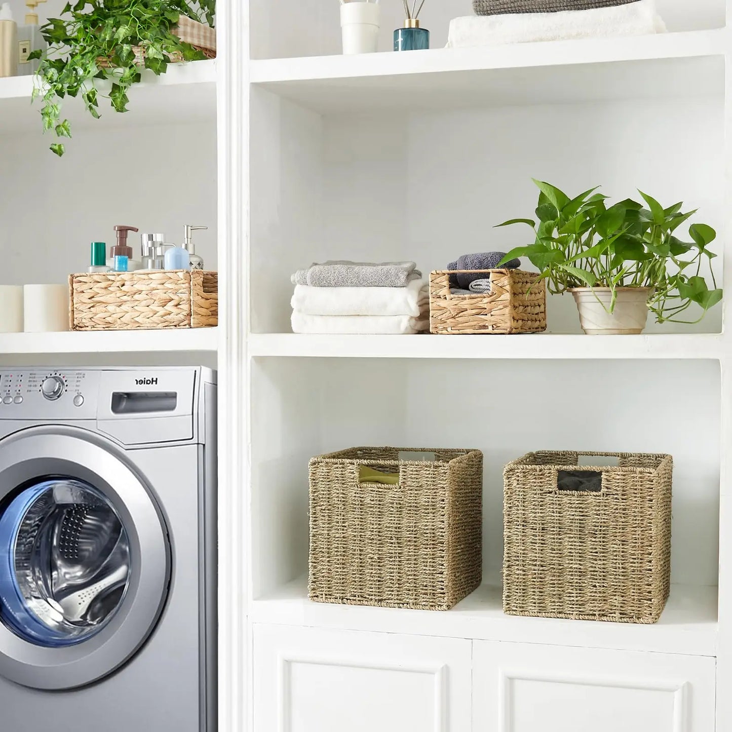 Hand-woven Storage Baskets, Foldable
