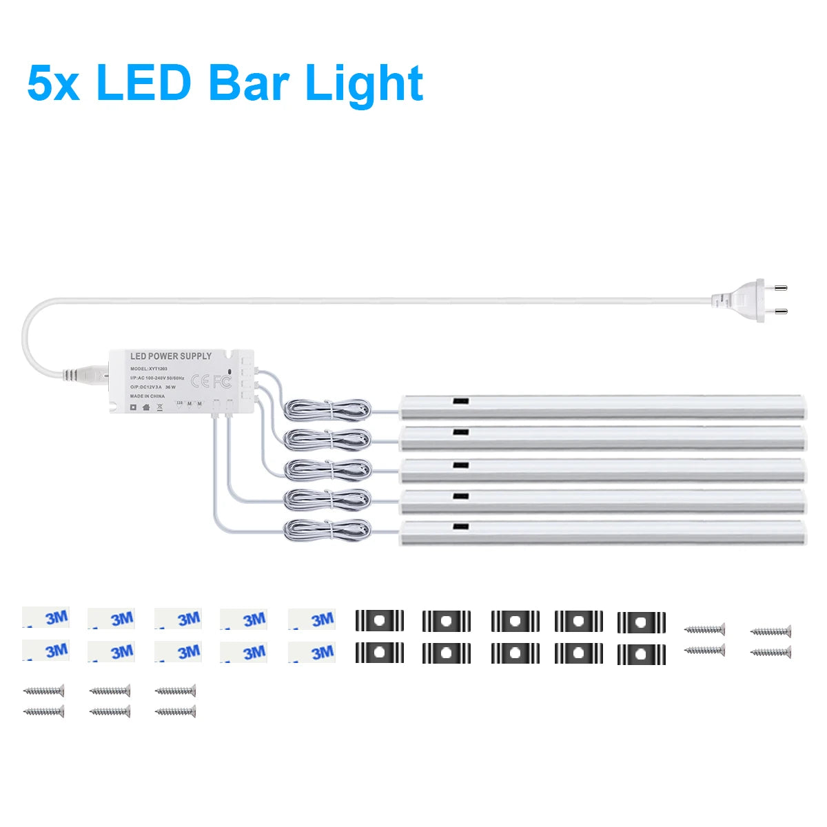 LED Under Cabinet Motion Sensor Aluminum Bar Light
