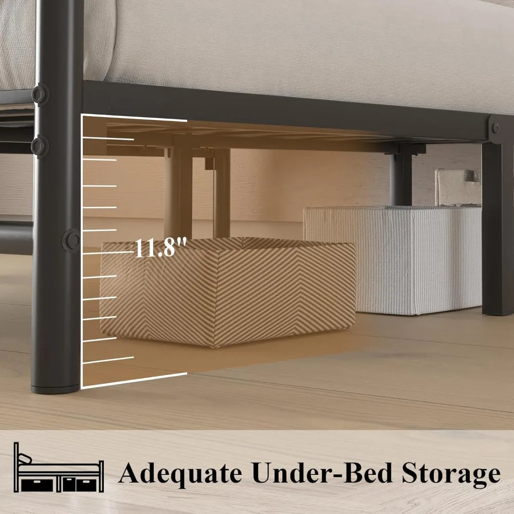 Queen size bed frame-metal bed frame