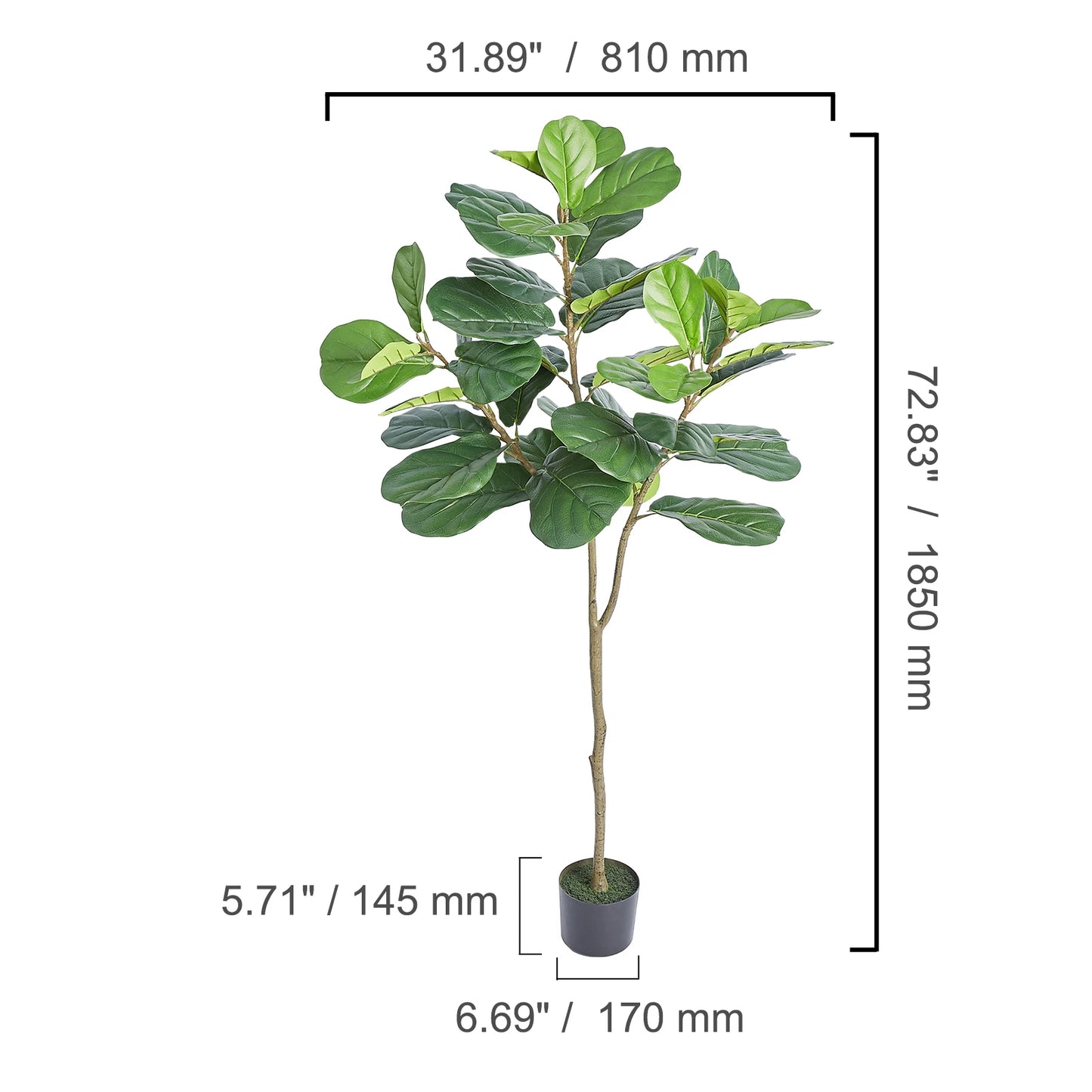 Artificial Olive Tree 4/5/6FT Tall Faux Plant for Home