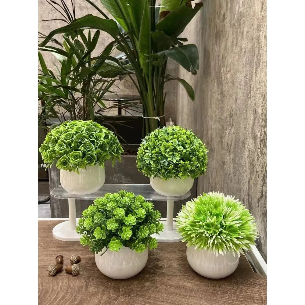 Mini Artificial Plant – Zero‑Maintenance Faux Greenery for Desk, Shelf & Home Décor