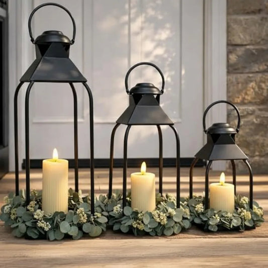 Metal Candle Lanterns – Indoor/Outdoor Décor for Holidays, Weddings, & Home Styling