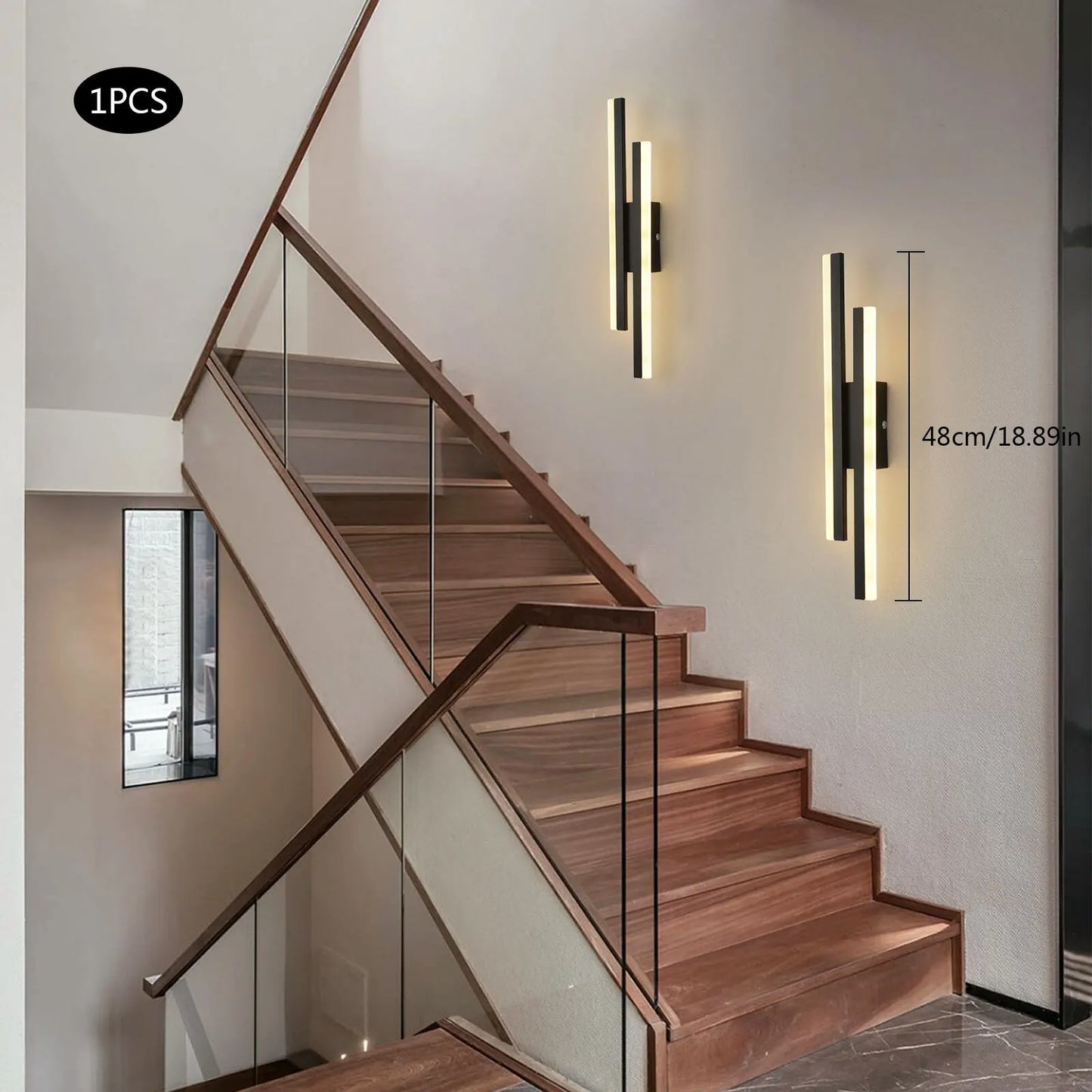 LED Wall Sconce with Adjustable Color Temperature, Ideal for Living Room & Bedroom Lighting