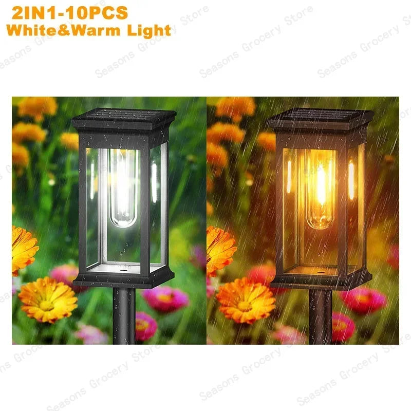 Waterproof LED Solar Lights – Automatic Dusk‑to‑Dawn Outdoor Lighting