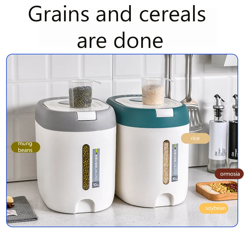 11/22lb. Rice Dispenser – Kitchen Organizer & Airtight Storage Container