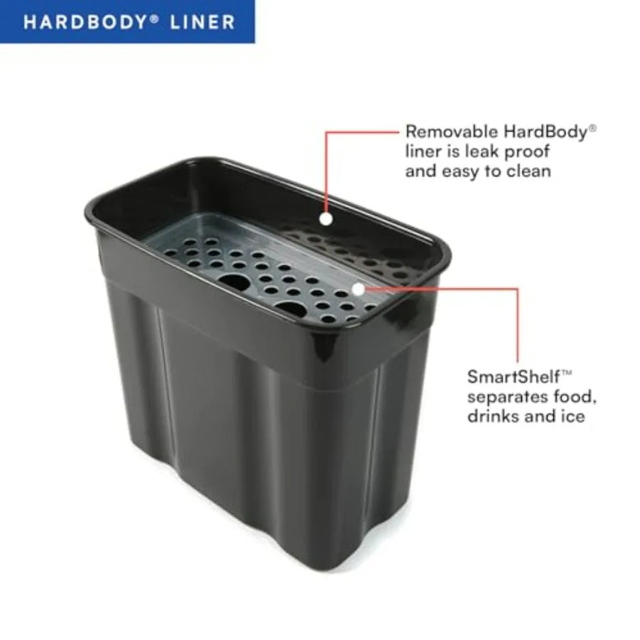 Deep Freeze Hardbody Cooler – Outdoor Polyethylene Zipperless Ice Chest with Deep Freeze Insulation, Gray