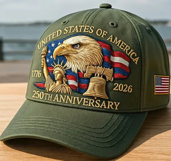 2025 New US 250th Anniversary Baseball Cap Outdoor Hat for Men Women