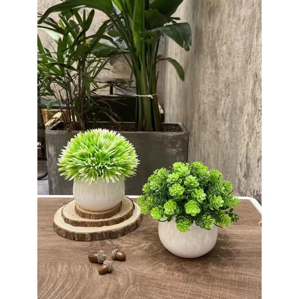 Mini Artificial Plant – Zero‑Maintenance Faux Greenery for Desk, Shelf & Home Décor