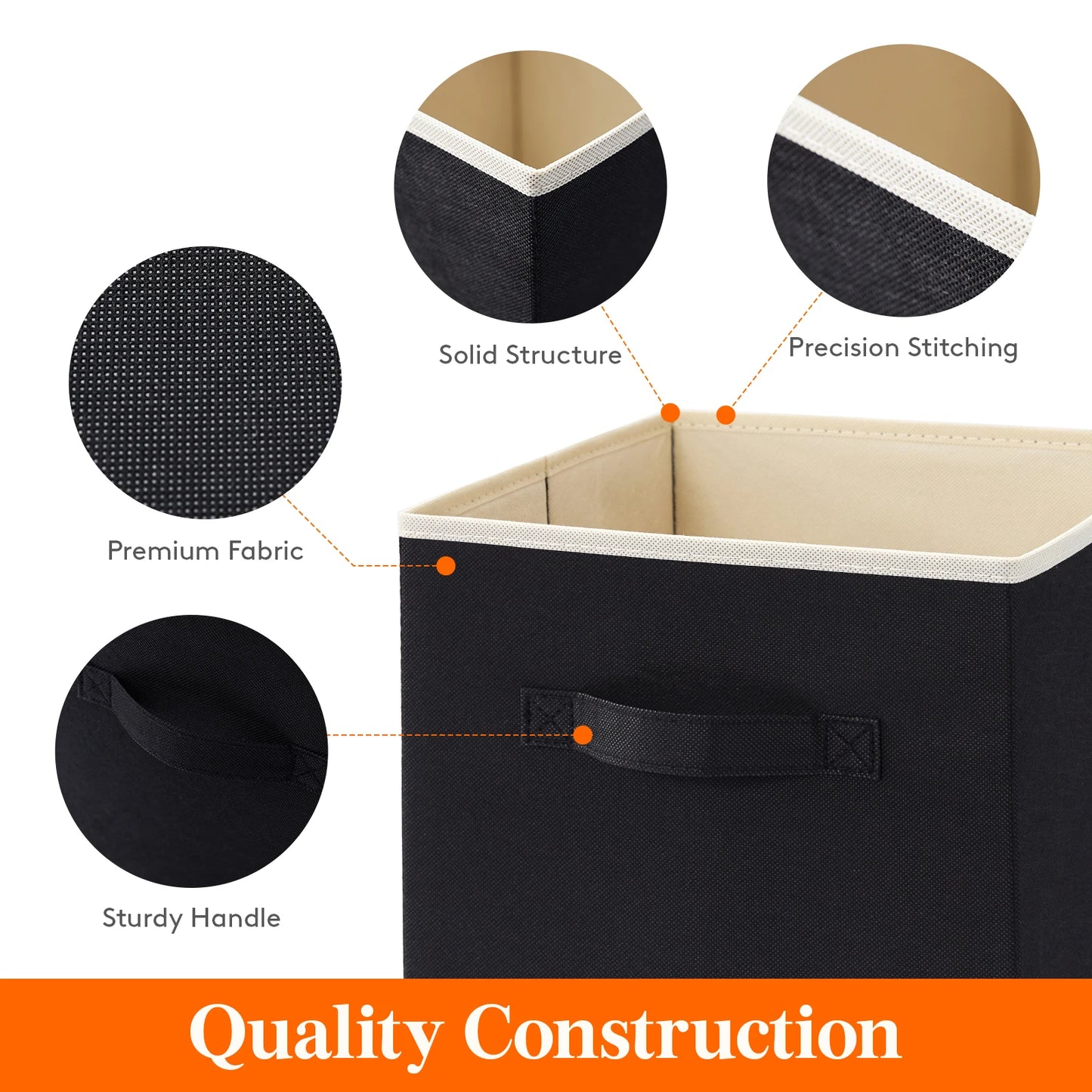 Collapsible Fabric Storage Organizers, Foldable
