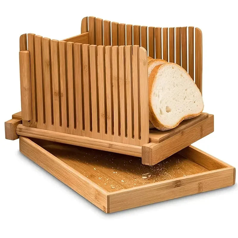 Foldable Bread Slicer – Adjustable Cutting Guide for Even, Consistent Slices