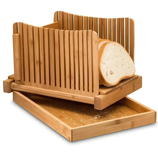Foldable Bread Slicer – Adjustable Cutting Guide for Even, Consistent Slices