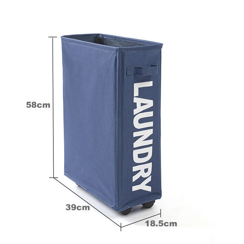 Laundry Basket with Wheels Large Capacity, Multifunctional Foldable Waterproof Storage Bag