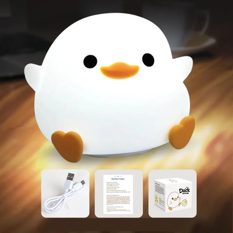 Rechargeable Animal Night Light, LED Touch Sensor with Timer USB
